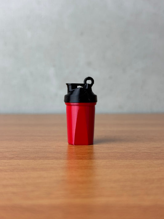 Protein shaker keychain