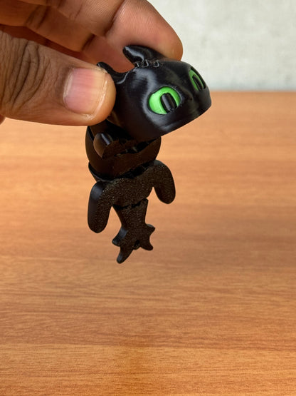 Flexi Baby Toothless and light Fury Set Keychain