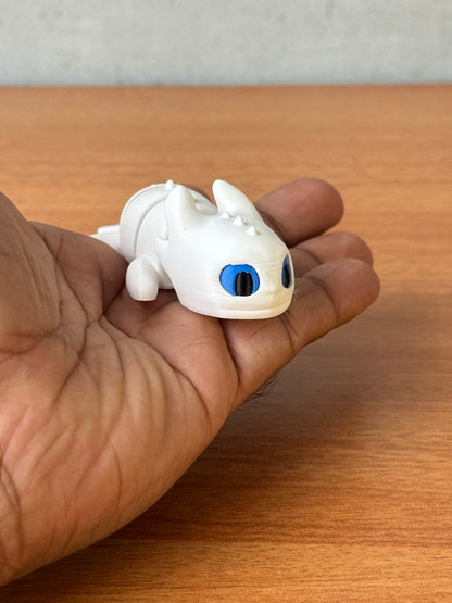 Flexi Baby Toothless and light Fury Set Keychain